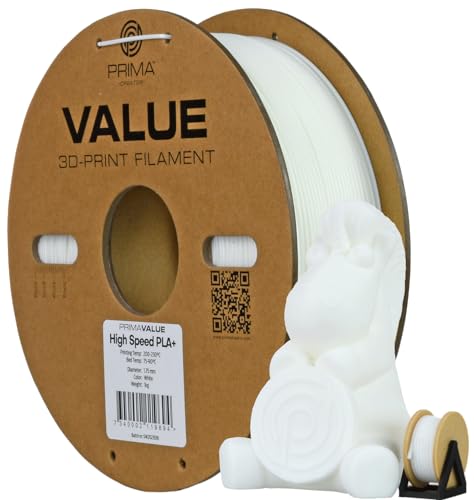 PrimaValue PLA+ High Speed - White - 1.75mm - 1kg von PrimaCreator