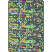 Primaflor-Ideen in Textil Kinderteppich "CITY", rechteckig, 5 mm Höhe, Straßen-Spiel-Teppich, Straßenbreite ca. 9 cm, Kinderzimmer von Primaflor-Ideen In Textil