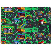 Primaflor-Ideen in Textil Kinderteppich "CITY", rechteckig, 5 mm Höhe, Straßen-Spiel-Teppich, Straßenbreite ca. 9 cm, Kinderzimmer von Primaflor-Ideen In Textil