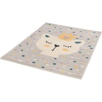 Primaflor-Ideen in Textil Kinderteppich "COCOON - Königsfell", rechteckig, 6 mm Höhe, Kurzflor, Motiv Katze von Primaflor-Ideen In Textil