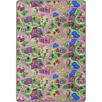 Primaflor-Ideen in Textil Kinderteppich "SWEET CITY", rechteckig, 5 mm Höhe, Straßen-Spiel-Teppich, Straßenbreite ca. 9 cm, Kinderzimmer von Primaflor-Ideen In Textil