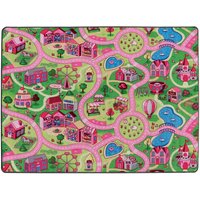 Primaflor-Ideen in Textil Kinderteppich "SWEET CITY", rechteckig, 5 mm Höhe, Straßen-Spiel-Teppich, Straßenbreite ca. 9 cm, Kinderzimmer von Primaflor-Ideen In Textil