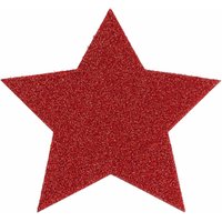 Primaflor-Ideen in Textil Platzset "Stern, Weihnachtsdeko rot", (Set, 4 St.), ideal als Untersetzer oder Tischdeko, Größe 16,5 cm von Primaflor-Ideen In Textil