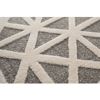 Primaflor-Ideen in Textil Teppich "COSMO Geo, Made in Belgium" rechteckig 14 mm Höhe modernes Design, Hoch-Tief Effekt, weicher Flor von Primaflor-Ideen In Textil