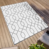 Primaflor-Ideen in Textil Teppich "Outdoorteppich REVERSO - Geo River", rechteckig, 5 mm Höhe, Wendeteppich, modernes Design, In- und Outdoor geeignet, wasserfest von Primaflor-Ideen In Textil