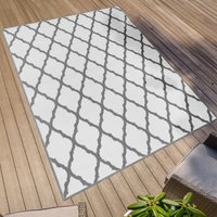 Primaflor-Ideen in Textil Teppich "Outdoorteppich REVERSO - Round Rhombus", rechteckig, 5 mm Höhe, Wendeteppich, Rauten Design, In- und Outdoor geeignet, wasserfest von Primaflor-Ideen In Textil