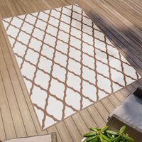 Primaflor-Ideen in Textil Teppich "Outdoorteppich REVERSO - Round Rhombus", rechteckig, 5 mm Höhe, Wendeteppich, Rauten Design, In- und Outdoor geeignet, wasserfest von Primaflor-Ideen In Textil