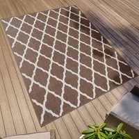 Primaflor-Ideen in Textil Teppich "Outdoorteppich REVERSO - Round Rhombus", rechteckig, 5 mm Höhe, Wendeteppich, Rauten Design, In- und Outdoor geeignet, wasserfest von Primaflor-Ideen In Textil