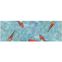 Primaflor-Ideen in Textil Vinyl-Läufer "Küchenläufer KOI, Made in Belgium" rechteckig 2,5 mm Höhe Küchenläufer aus Vinyl, abwischbar, Motiv Koi Fisch, Küche von Primaflor-Ideen In Textil