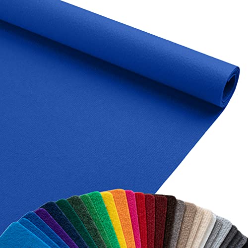 Primaflor Event-Teppich Meterware Dublin - Marine-Blau, 1,00m x 2,50m, Viele Farben, Schwer Entflammbarer Hochzeits-Läufer, B1 Messeteppich, Gangläufer von Primaflor - Ideen in Textil