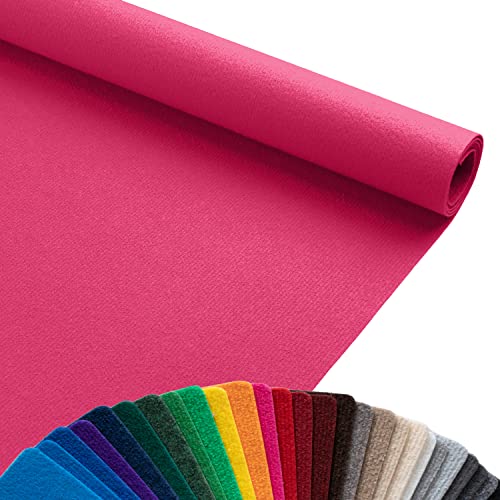 Primaflor Event-Teppich Meterware Dublin - Pink, 1,00m x 1,00m, Viele Farben, Schwer Entflammbarer Hochzeits-Läufer, B1 Messeteppich, Gangläufer von Primaflor - Ideen in Textil