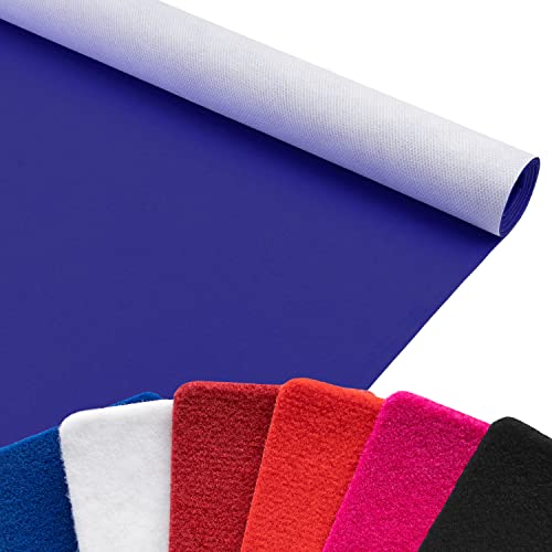 Primaflor Event-Teppich Meterware Salsa - Blau, 1,00m x 1,00m, Viele Farben, Rutschfester Gangläufer, Schwer Entflammbarer Hochzeits-Läufer, B1 Messeteppich von Primaflor - Ideen in Textil