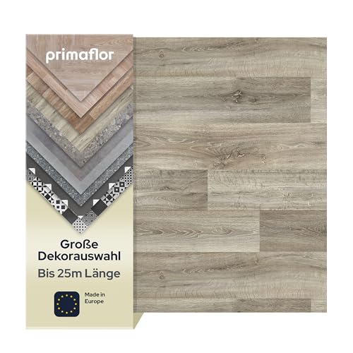 Primaflor PVC Bodenbelag Meterware - 15x20 cm, TURVO, Eiche Grau, Vinyl-Boden in Holzoptik für Küche, Wohn- und Badezimmer, Hochwertige Auslegware, Anti-Rutsch Oberfläche, MUSTERSTÜCK von Primaflor - Ideen in Textil