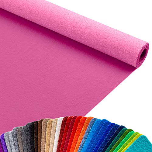 Primaflor - Ideen in Textil Hochzeits-Läufer Event-Teppich Meterware - 1,00m x 10,00m, Rosa, Viele Farben, Rutschfester Gangläufer, Schwer Entflammbarer Hochzeits-Läufer, B1 Messeteppich von Primaflor - Ideen in Textil