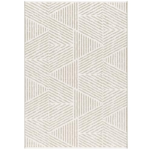 In- und Outdoorteppich Aurora | Tribal Lines | Wetterfest & UV-beständig | Beige Kurzflor Teppich in Sisal Optik | Wohnzimmer Balkon Terrasse | 80x150 cm | Oeko-TEX Zertifiziert In- und Outdoorteppich Aurora | Tribal Lines | Wetterfest & UV-beständig | Beige Kurzflor Teppich in Sisal Optik | Wohnzimmer Balkon Terrasse | 80x150 cm | Oeko-TEX Zertifiziert von Primaflor - Ideen in Textil