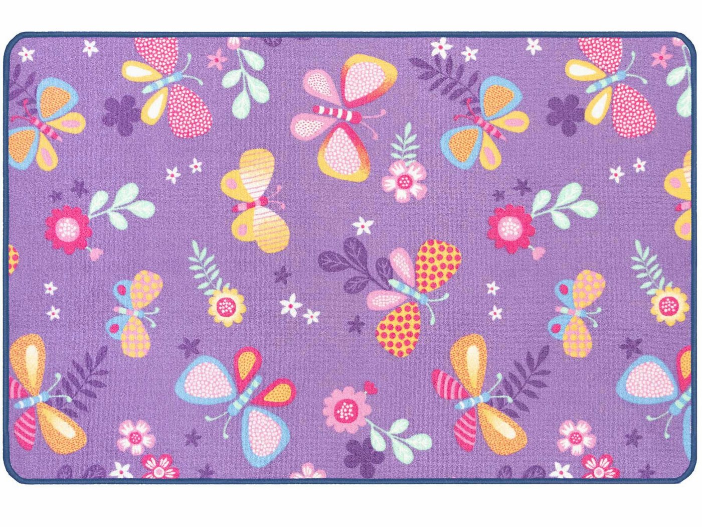 Kinderteppich PAPILLON, Primaflor-Ideen in Textil, rechteckig, Höhe: 6,5 mm, Motiv Schmetterlinge, Kinderzimmer von Primaflor-Ideen in Textil