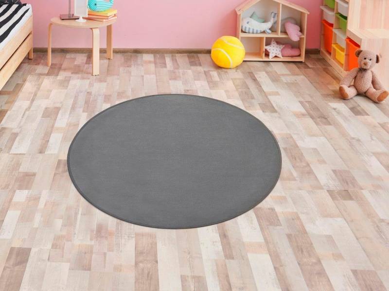 Primaflor-Ideen in Textil Kinderteppich SITZKREIS, rund, Höhe: 5 mm, Spielteppich ideal im Kinderzimmer von Primaflor-Ideen in Textil