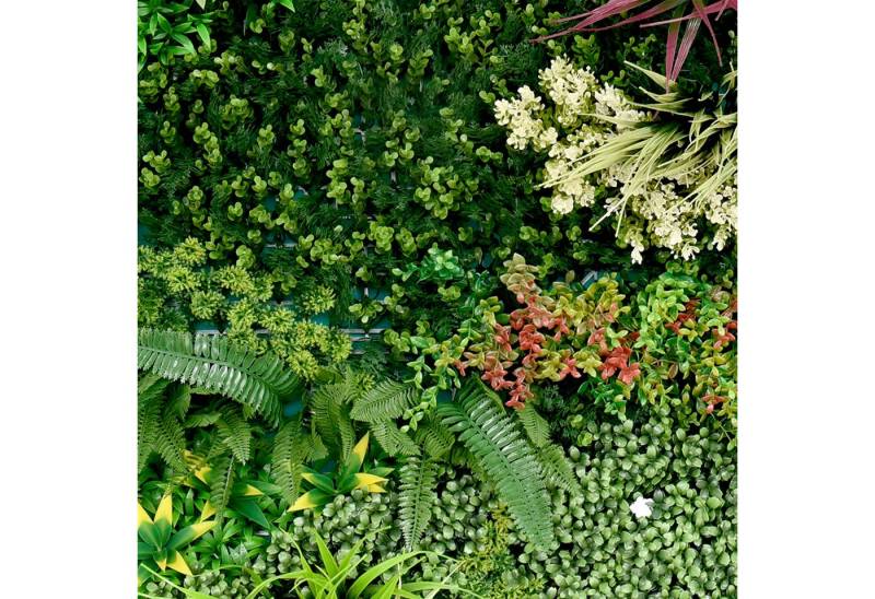 Kunstpflanze Kunstpflanze Pflanzenwand 100x100, Primaflor-Ideen in Textil, Wanddeko, realistische Optik, In- und Outdoor geeignet, UV-beständig Kunstpflanze Kunstpflanze Pflanzenwand 100x100, Primaflor-Ideen in Textil, Wanddeko, realistische Optik, In- und Outdoor geeignet, UV-beständig von Primaflor-Ideen in Textil