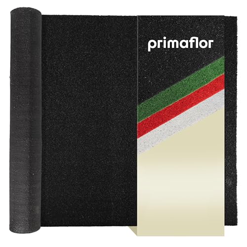 Primaflor Schwarzer Kunstrasen DIAMOND B1 200 x 600 CM – schwer entflammbarer Messeteppich mit schimmernder Oberfläche, Kurzflor, antistatisch, für Events & Ausstellungen – 7mm Kunstgras von Primaflor - Ideen in Textil
