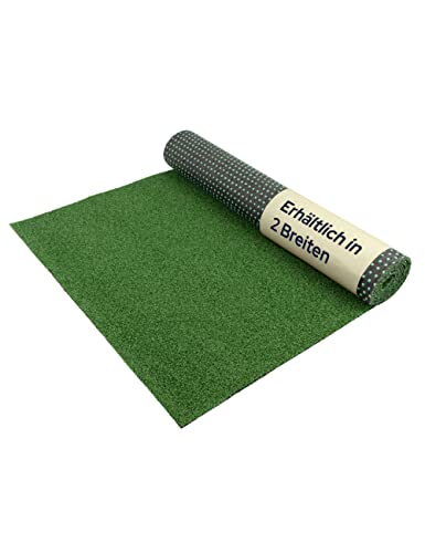 Kunstrasen-Teppich Rasenteppich WIMBLEDON - Grün, 2,00m x 1,50m, Bodenbelag für Balkone und Terrassen, Wasserdurchlässiger Kurzflor Outdoorteppich von Primaflor - Ideen in Textil