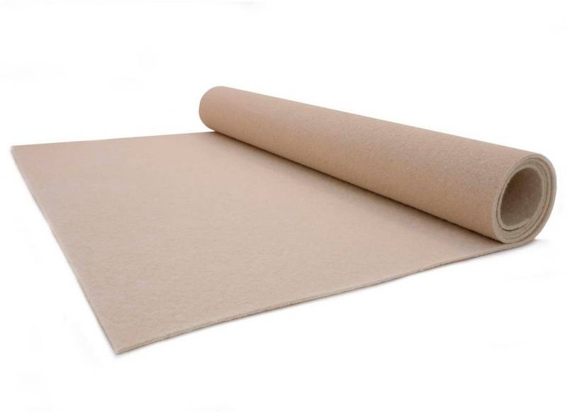 Primaflor-Ideen in Textil Läufer PODIUM, Made in Belgium, rechteckig, Höhe: 2,6 mm, Breite 100 cm, robuster Nadelfilz, Uni-Farben von Primaflor-Ideen in Textil