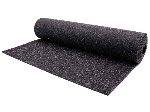 Nadelfilz Meterware MERLIN - Anthrazit, 2,00m x 1,00m, Robuster, Trittschalldämmender Teppich Bodenbelag für Wohn- und Büroräume von Primaflor - Ideen in Textil