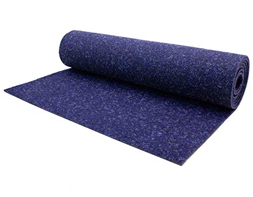 Nadelfilz Meterware TURBO B1 – Blau, Muster, Robuster, Trittschalldämmender Teppich Bodenbelag für Wohn- und Büroräume von Primaflor - Ideen in Textil