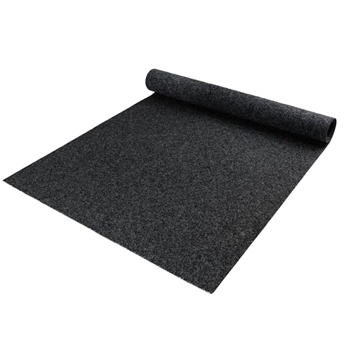 Nadelfilz REWIND 900 FLAT - Anthrazit - 2,00m x 30,00m | robuste Auslegware Bodenbelag | trittschalldämmend | antistatisch | BFL-S1 | stuhlrollengeeignet | für Büro Messe Hotel Praxis Fußbodenheizung von Primaflor - Ideen in Textil