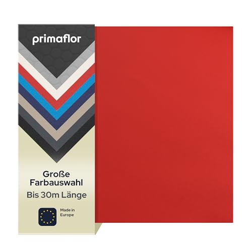 Primaflor PVC Bodenbelag Meterware - EXPOTOP, 2,00m x 1,00m, Rot, Messeboden, Vinyl-Boden für Küche, Wohn- und Badezimmer, Hochwertige Auslegware, Anti-Rutsch, Nicht Reflektierende Oberfläche von Primaflor - Ideen in Textil