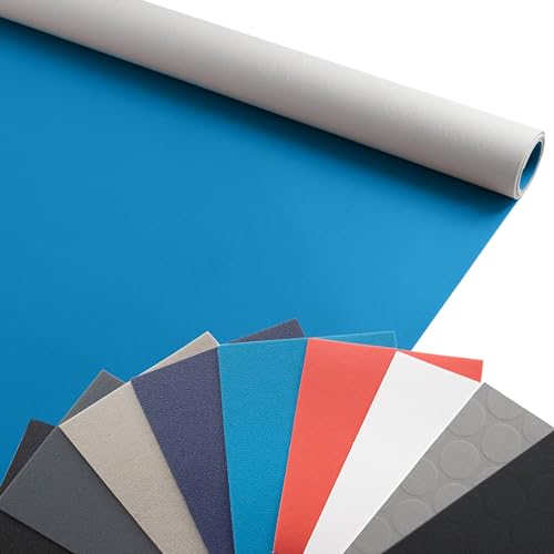 Primaflor PVC Bodenbelag Meterware - EXPOTOP, 2,00m x 1,00m, Hellblau, Messeboden, Vinyl-Boden für Küche, Wohn- und Badezimmer, Hochwertige Auslegware, Anti-Rutsch, Nicht Reflektierende Oberfläche von Primaflor - Ideen in Textil