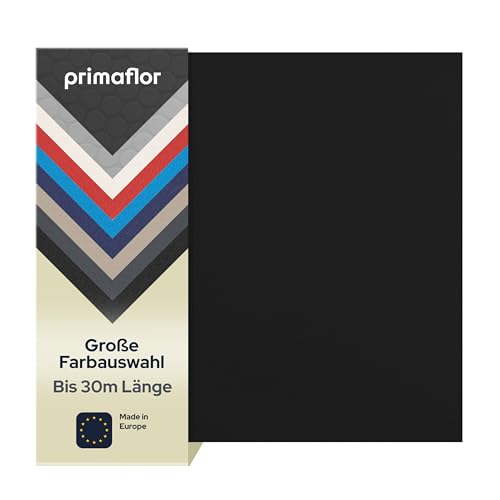 Primaflor PVC Bodenbelag Meterware - EXPOTOP, Uni Schwarz, Messeboden, Vinyl-Boden für Küche, Wohn- und Badezimmer, Auslegware, Anti-Rutsch, Nicht Reflektierende Oberfläche, MUSTERSTÜCK von Primaflor - Ideen in Textil