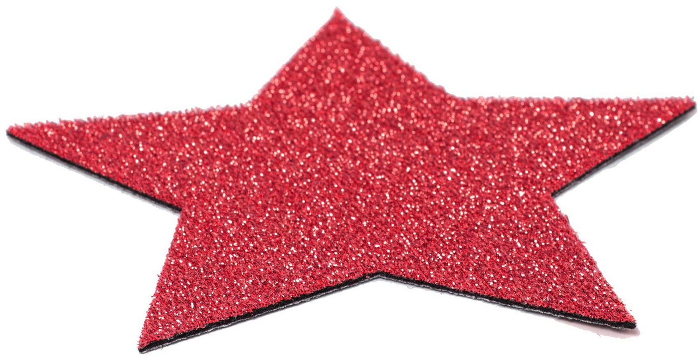 Platzset, Stern, Weihnachtsdeko rot, Primaflor-Ideen in Textil, (Set, 2-St), auch ideal als Untersetzer oder Dekoration, Größe 29,5 cm von Primaflor-Ideen in Textil