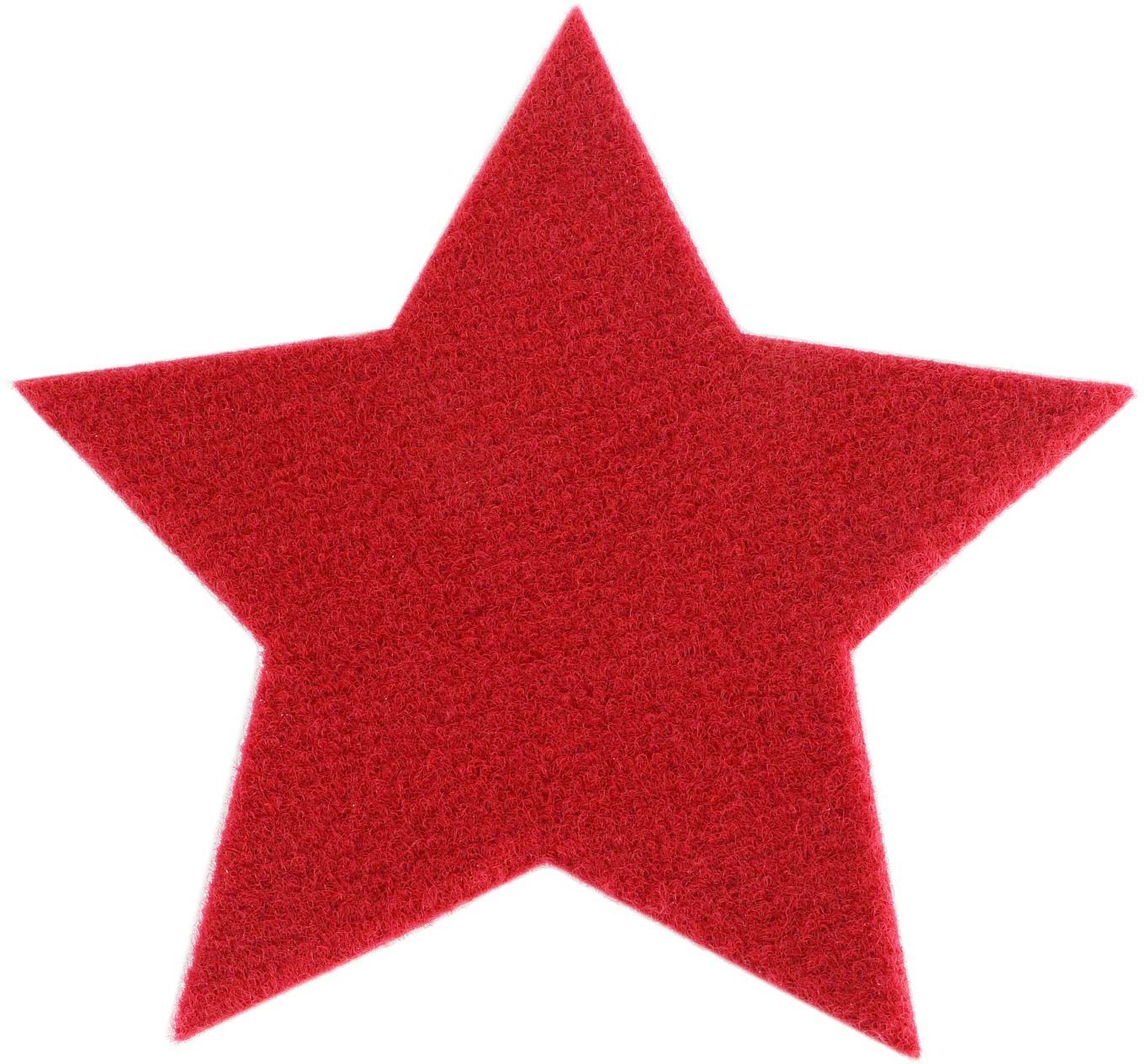 Platzset, Stern, Weihnachtsdeko rot, Primaflor-Ideen in Textil, (Set, 6-St), ideal als Untersetzer oder Tischdeko, Größe 16,5 cm von Primaflor-Ideen in Textil