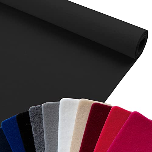 Primaflor Event-Teppich Meterware RevExpo - Schwarz, Viele Farben, Schwer Entflammbarer Hochzeits-Läufer, B1 Messeteppich, Gangläufer, MUSTERSTÜCK von Primaflor - Ideen in Textil