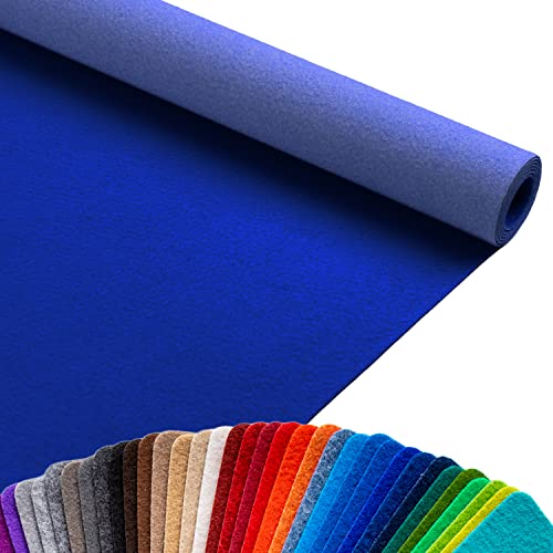 Primaflor Event-Teppich Meterware Podium - Blau, 1,00m x 12,00m, Viele Farben, Rutschfester Gangläufer, Schwer Entflammbarer Hochzeits-Läufer, B1 Messeteppich von Primaflor - Ideen in Textil