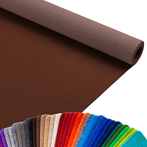 Primaflor Event-Teppich Meterware Podium - Braun, 1,00m x 14,00m, Viele Farben, Rutschfester Gangläufer, Schwer Entflammbarer Hochzeits-Läufer, B1 Messeteppich von Primaflor - Ideen in Textil