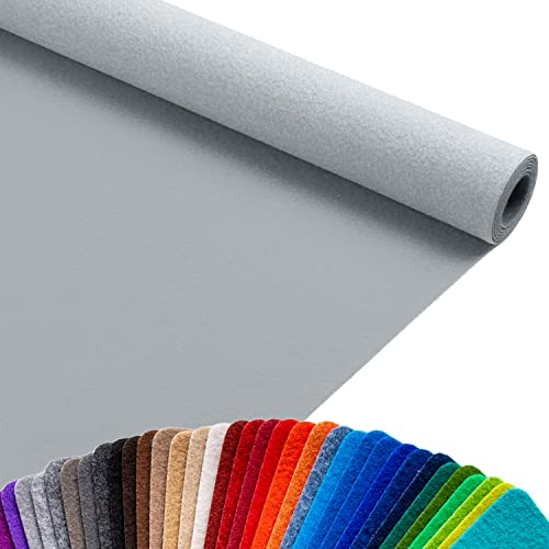 Primaflor Event-Teppich Meterware Podium - Grau, 1,00m x 1,00m, Viele Farben, Rutschfester Gangläufer, Schwer Entflammbarer Hochzeits-Läufer, B1 Messeteppich von Primaflor - Ideen in Textil