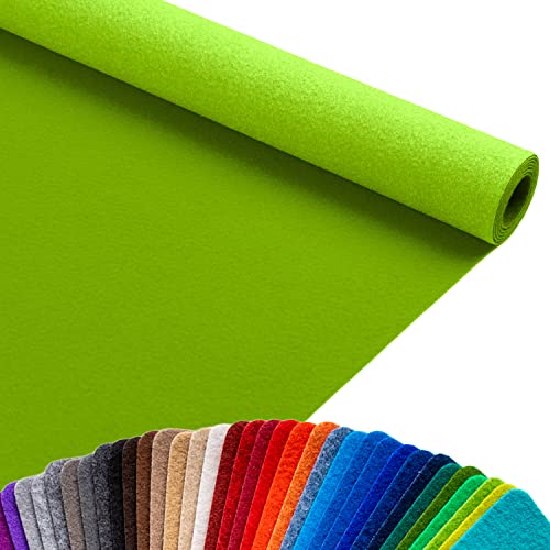 Primaflor Event-Teppich Meterware Podium - Hellgrün, 1,00m x 4,00m, Viele Farben, Rutschfester Gangläufer, Schwer Entflammbarer Hochzeits-Läufer, B1 Messeteppich von Primaflor - Ideen in Textil