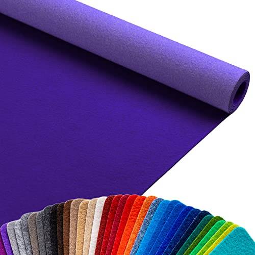 Primaflor Event- & Messeteppich Podium - Lila - 100x200 cm– Robuster Flachfilzteppich mit Rutschfester, schalldämmender Oberfläche – ideal für den Messen, Ausstellungen & Events von Primaflor - Ideen in Textil