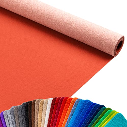 Primaflor Event-Teppich Meterware Podium - Orange, 1,00m x 5,00m, Viele Farben, Rutschfester Gangläufer, Schwer Entflammbarer Hochzeits-Läufer, B1 Messeteppich von Primaflor - Ideen in Textil