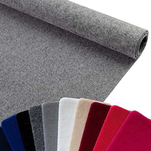 Primaflor Event-Teppich Meterware RevExpo - Hellgrau Meliert, Viele Farben, Schwer Entflammbarer Hochzeits-Läufer, B1 Messeteppich, Gangläufer, MUSTERSTÜCK von Primaflor - Ideen in Textil