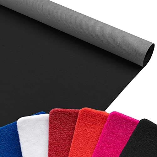 Primaflor Event-Teppich Meterware Salsa - 1,00m x 0,50m, Anthrazit, Viele Farben, Rutschfester Gangläufer, Schwer Entflammbarer Hochzeits-Läufer, B1 Messeteppich von Primaflor - Ideen in Textil