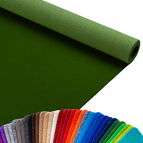 Primaflor Event- & Messeteppich Podium - Waldgrün - 200x1100 cm– Robuster Flachfilzteppich mit Rutschfester, schalldämmender Oberfläche – ideal für den Messen, Ausstellungen & Events von Primaflor - Ideen in Textil