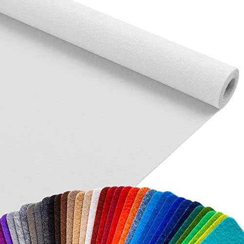 Primaflor Event- & Messeteppich Podium - Weiß - 100x1900 cm– Robuster Flachfilzteppich mit Rutschfester, schalldämmender Oberfläche – ideal für den Messen, Ausstellungen & Events von Primaflor - Ideen in Textil