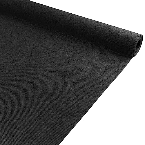 Messeteppich Rips MALTA 200x3000 cm Anthrazit – schwer entflammbarer Eventteppich | gerippter Rips Nadelfilz Boden | schalldämmend, rutschfest & leicht zu verlegen | ideal für Messe & Event von Primaflor - Ideen in Textil