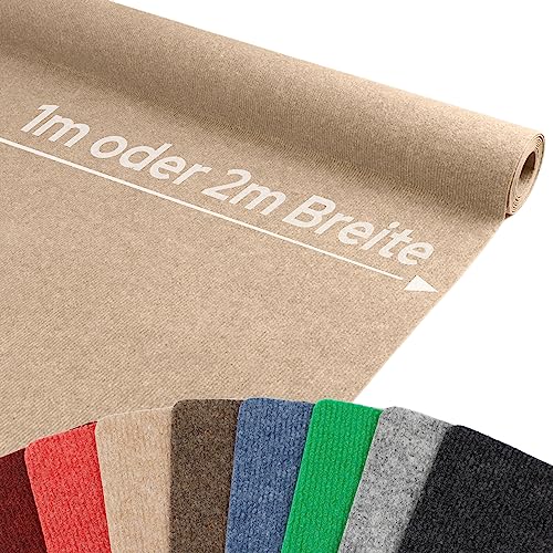 Primaflor Event- & Messeteppich RIPS MALTA – Beige - 100x1850 cm – Robuster Nadelfilzteppich mit rutschfester, schalldämmender Oberfläche – ideal für den Innenbereich Primaflor Event- & Messeteppich RIPS MALTA – Beige - 100x1850 cm – Robuster Nadelfilzteppich mit rutschfester, schalldämmender Oberfläche – ideal für den Innenbereich von Primaflor - Ideen in Textil