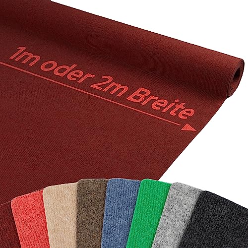 Primaflor Event- & Messeteppich RIPS MALTA – Rot - 100x1050 cm – Robuster Nadelfilzteppich mit rutschfester, schalldämmender Oberfläche – ideal für den Innenbereich Primaflor Event- & Messeteppich RIPS MALTA – Rot - 100x1050 cm – Robuster Nadelfilzteppich mit rutschfester, schalldämmender Oberfläche – ideal für den Innenbereich von Primaflor - Ideen in Textil