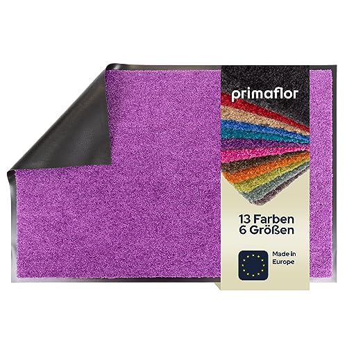 Primaflor Fußmatte - CLEAN, Lila, 90x150 cm, rutschfeste Schmutzfang-Matte, Robuster Tür-Vorlger und Sauberlauf für den Eingang und Flur, Verschiedene Größen und Farben von Primaflor - Ideen in Textil