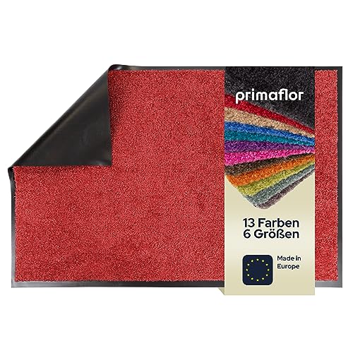 Primaflor Fußmatte - CLEAN, Rot, 40x60 cm, rutschfeste Schmutzfang-Matte, Robuster Tür-Vorlger und Sauberlauf für den Eingang und Flur, Verschiedene Größen und Farben von Primaflor - Ideen in Textil