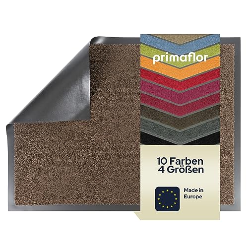 Primaflor Fußmatte - Dancer, 80 x 120 cm, Braun, Viele Größen und Farben, rutschfeste Schmutzfangmatte, Hochwertiger Fußabtreter, Sauberlaufmatte, Türvorleger für Flur und Eingang von Primaflor - Ideen in Textil